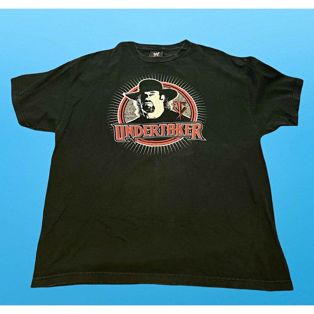 Y2K WWE The Undertaker Enter the Darkness Black T-Shirt 2XL
